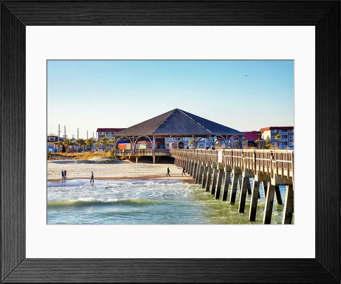 Framed Print : Georgia, Tybee Island, Tybee pier