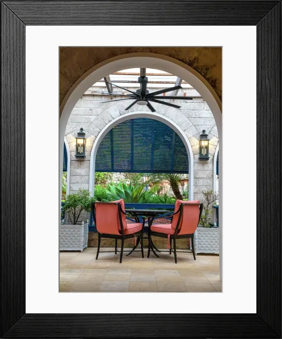 Framed Print : Bermuda, Rosewood Bermuda Hotel, interior with tables and chairs Framed Print : Bermuda, Rosewood Bermuda Hotel, interior with tables and chairs