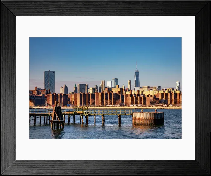 Framed Print : New York City, East Village view from Williamsburg, Brooklyn Framed Print : New York City, East Village view from Williamsburg, Brooklyn