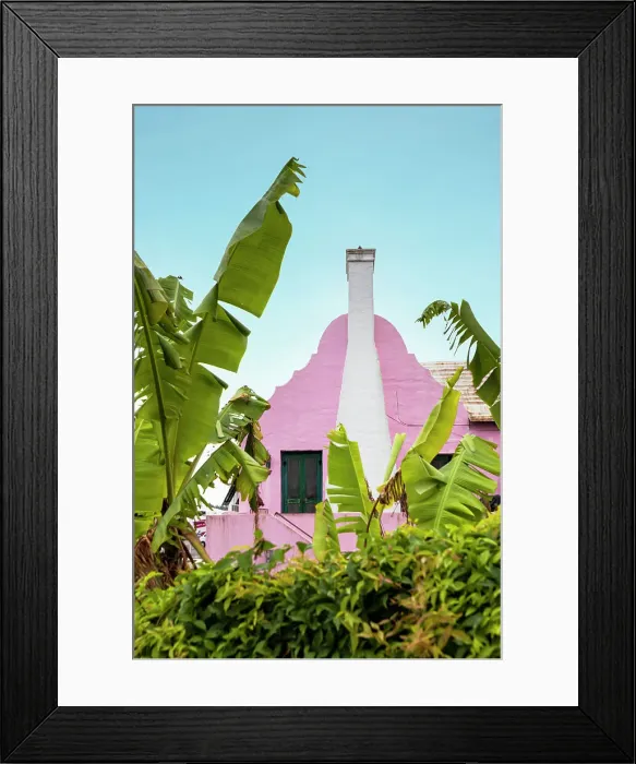 Framed Print : Bermuda, Saint George, typical architecture in historic town Framed Print : Bermuda, Saint George, typical architecture in historic town
