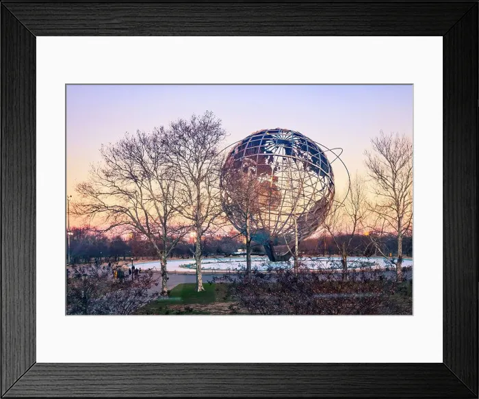 Framed Print : New York City, Flushing Meadows Park, Corona Park, Unisphere