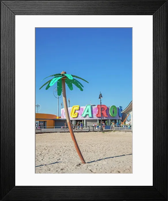 Framed Print : New York City, Brooklyn, Coney Island, beach Framed Print : New York City, Brooklyn, Coney Island, beach