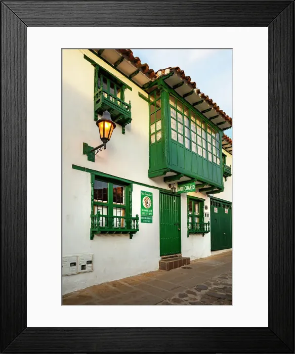 Framed Print : Colombia, Boyaca, Villa de Leyva, Typical Scene Framed Print : Colombia, Boyaca, Villa de Leyva, Typical Scene