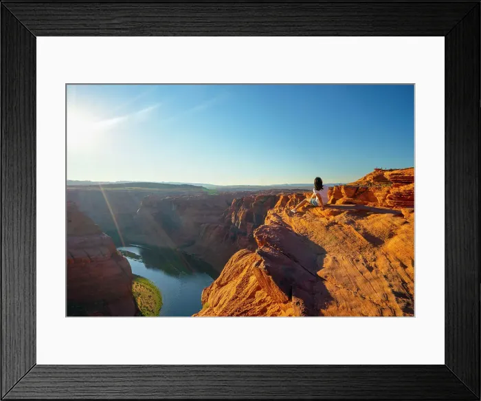 Framed Print : Arizona, Page, Horseshoe Bend, Colorado River located near the town of Page Framed Print : Arizona, Page, Horseshoe Bend, Colorado River located near the town of Page