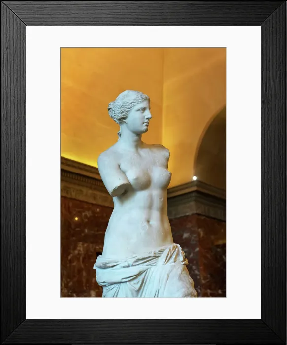 Framed Print : EDITORIAL USE ONLY. France, Paris, Venus de Milo Greek sculpture displayed at the Louvre Museum Framed Print : EDITORIAL USE ONLY. France, Paris, Venus de Milo Greek sculpture displayed at the Louvre Museum
