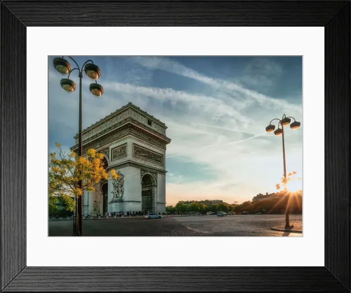 Framed Print : France, Paris, Arc de Triomphe, Place de la Concorde Framed Print : France, Paris, Arc de Triomphe, Place de la Concorde