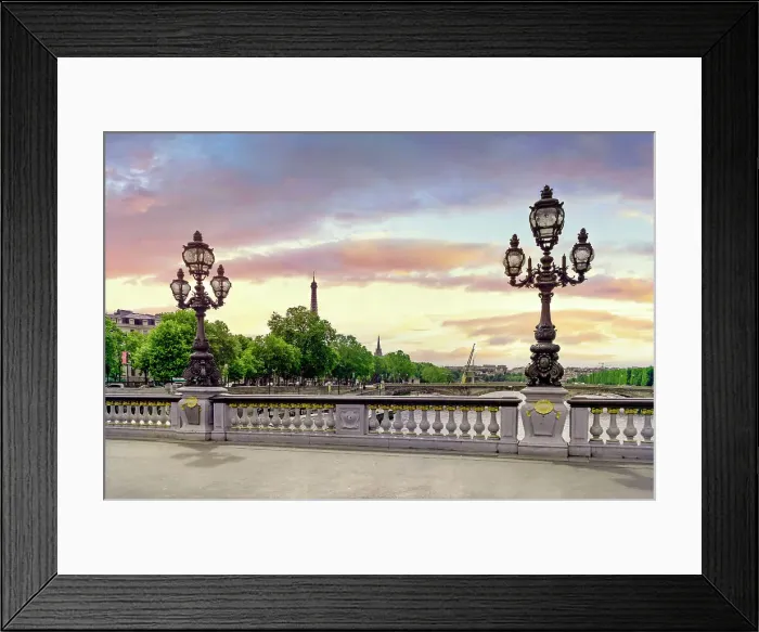 Framed Print : France, Paris, Pont Alexander bridge and Eiffel Tower Framed Print : France, Paris, Pont Alexander bridge and Eiffel Tower