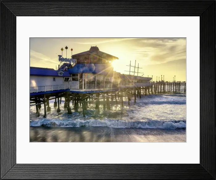 Framed Print : California, Los Angeles County, Fisherman's Wharf, Redondo Beach, Pier Framed Print : California, Los Angeles County, Fisherman's Wharf, Redondo Beach, Pier