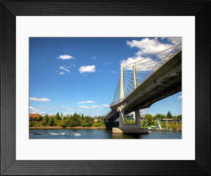 Framed Print : Oregon, Portland, Tilikum Crossing, Bridge of the people Framed Print : Oregon, Portland, Tilikum Crossing, Bridge of the people