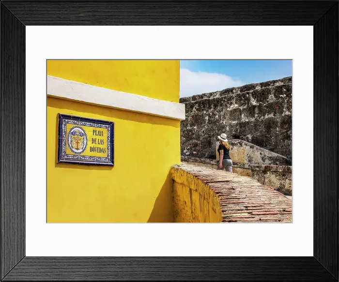 Framed Print : Colombia, Cartagena, Playa de las Bovedas Framed Print : Colombia, Cartagena, Playa de las Bovedas