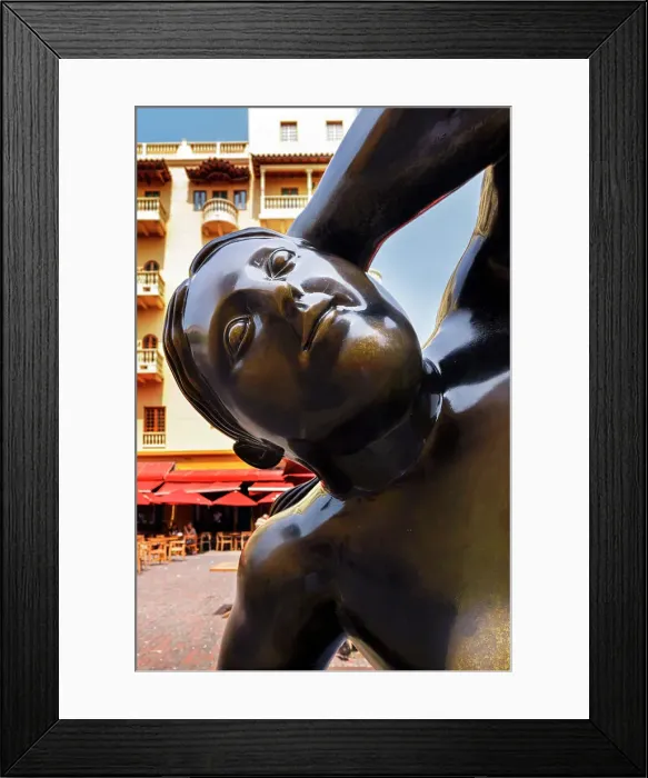 Framed Print : Colombia, Cartagena, Santo Domingo Square, Botero Sculpture Framed Print : Colombia, Cartagena, Santo Domingo Square, Botero Sculpture