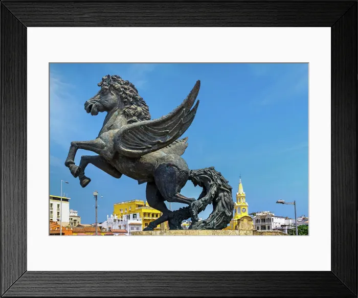 Framed Print : Colombia, Cartagena, Pegasus Wharf, World Heritage Site, Walled Colonial City, Getsemani Framed Print : Colombia, Cartagena, Pegasus Wharf, World Heritage Site, Walled Colonial City, Getsemani