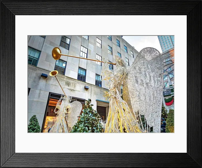Framed Print : NYC, Rockefeller Center, Christmas Angels Framed Print : NYC, Rockefeller Center, Christmas Angels