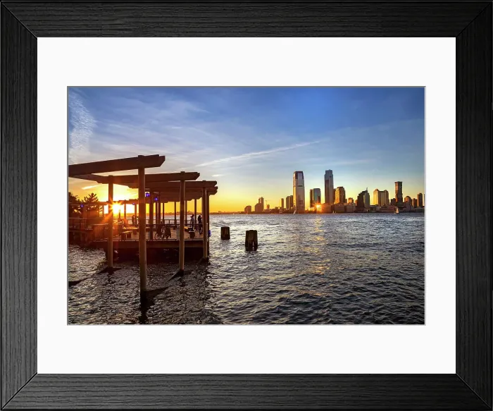 Framed Print : New York City, Battery Park City, South Cove Park, waterfront park Framed Print : New York City, Battery Park City, South Cove Park, waterfront park