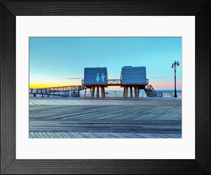 Framed Print : New York, Brooklyn, Coney Island, Public Restroom Framed Print : New York, Brooklyn, Coney Island, Public Restroom