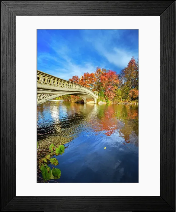 Framed Print : NYC, Manhattan, Central Park, Bow Bridge During Autumn Framed Print : NYC, Manhattan, Central Park, Bow Bridge During Autumn