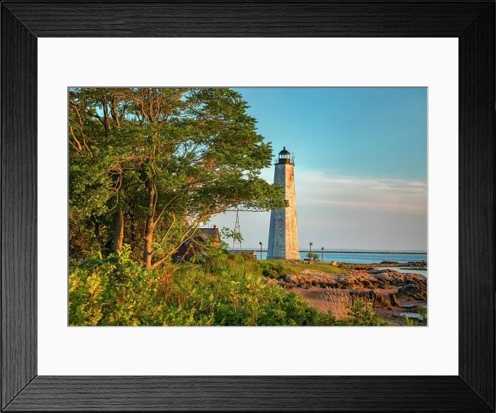 Framed Print : Connecticut, New Haven, Five Mile Point Lighthouse Framed Print : Connecticut, New Haven, Five Mile Point Lighthouse