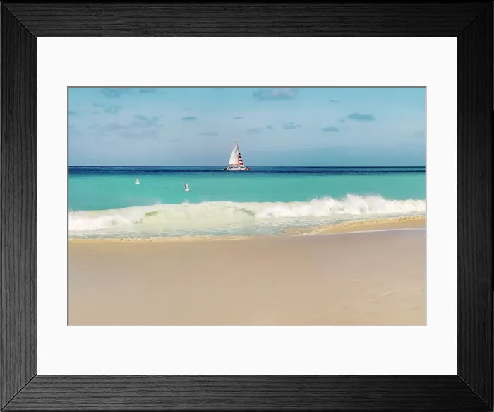 Framed Print : Aruba, Eagle beach Scene Framed Print : Aruba, Eagle beach Scene