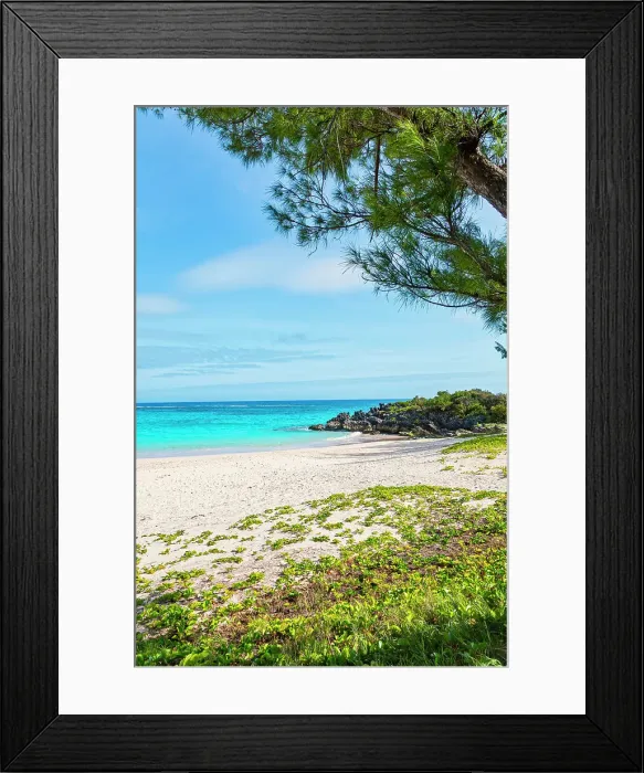 Framed Print : Bermuda, Smith's Parish, John Smith's Bay Beach Framed Print : Bermuda, Smith's Parish, John Smith's Bay Beach