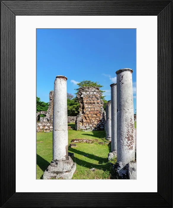 Framed Print : Panama, Panama Viejo, Casco Antiguo, View of Terrin House ruins Framed Print : Panama, Panama Viejo, Casco Antiguo, View of Terrin House ruins