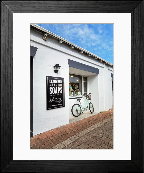 Framed Print : Bermuda, St George, Salt Spray Soap Company, store Framed Print : Bermuda, St George, Salt Spray Soap Company, store