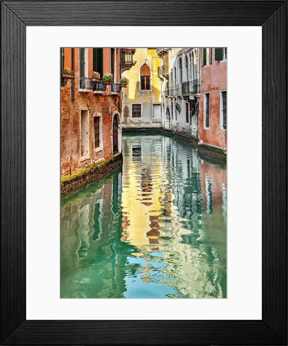 Framed Print : Italy, Veneto, Venice, Typical architecture and canal Framed Print : Italy, Veneto, Venice, Typical architecture and canal