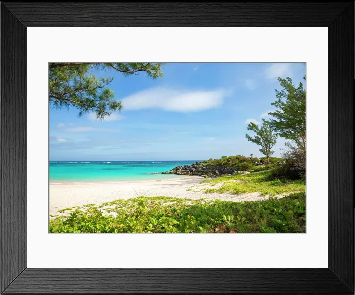 Framed Print : Bermuda, Smith's Parish, John Smith's Bay Beach Framed Print : Bermuda, Smith's Parish, John Smith's Bay Beach