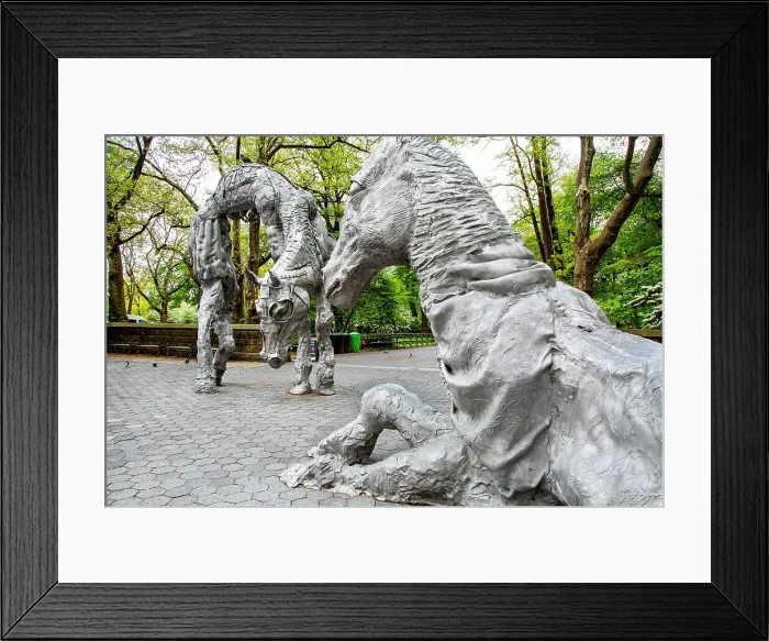 Framed Print : New York City, Manhattan, Jean-Marie Appriou, The Horses, Doris C. Freedman Plaza Framed Print : New York City, Manhattan, Jean-Marie Appriou, The Horses, Doris C. Freedman Plaza