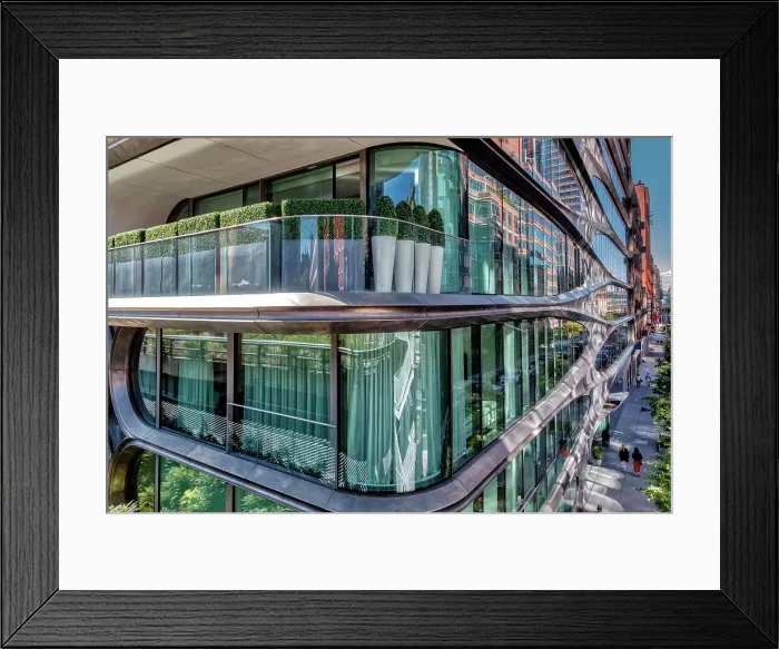 Framed Print : New York City, Zaha Hadid Building viewed from Manhattan, High Line Elevated Park Framed Print : New York City, Zaha Hadid Building viewed from Manhattan, High Line Elevated Park