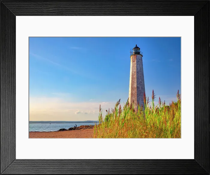 Framed Print : Connecticut, New Haven, Five Mile Point Lighthouse Framed Print : Connecticut, New Haven, Five Mile Point Lighthouse