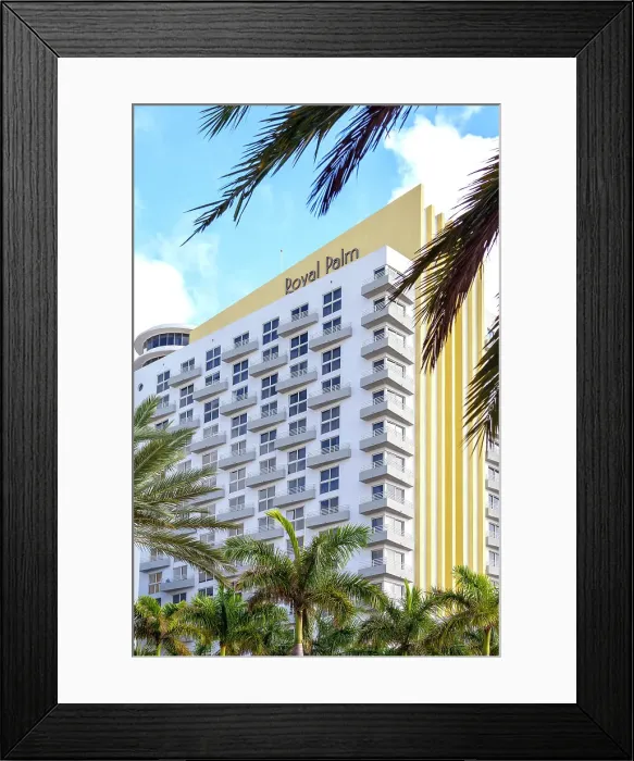 Framed Print : Florida, Miami, Miami Beach, South Beach, Art Deco District, Royal Palm hotel Framed Print : Florida, Miami, Miami Beach, South Beach, Art Deco District, Royal Palm hotel