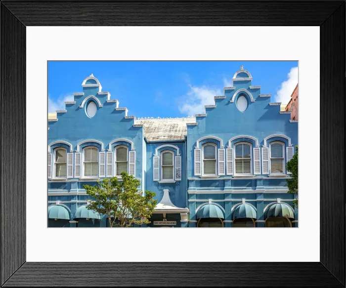 Framed Print : Bermuda, Hamilton, colonial building, The Capcar Building
