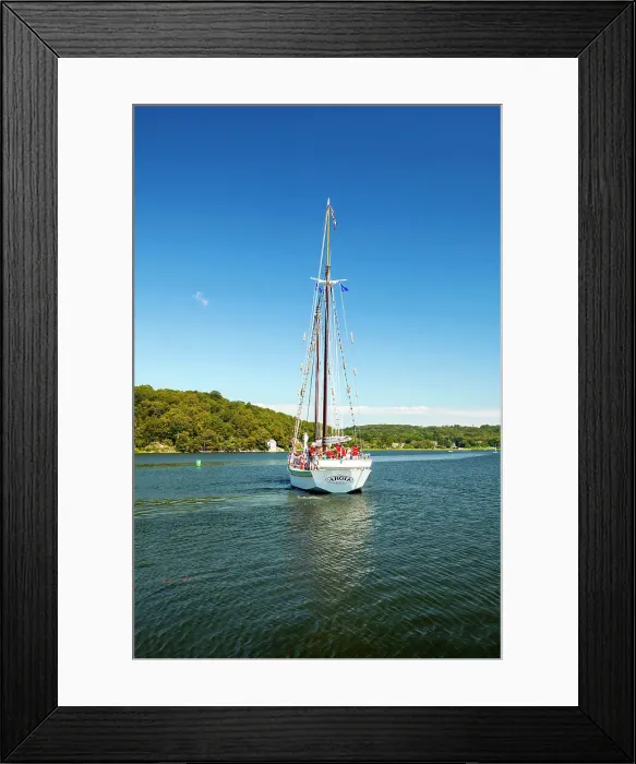 Framed Print : Connecticut, Mystic, sail boat tour Framed Print : Connecticut, Mystic, sail boat tour