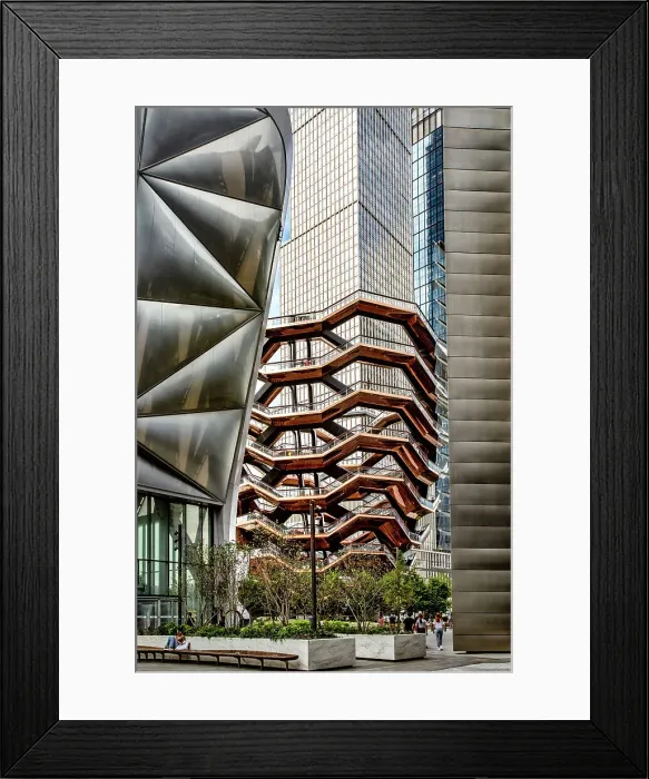 Framed Print : USA, New York City, Hudson Yards, Vessel, The Shed Framed Print : USA, New York City, Hudson Yards, Vessel, The Shed