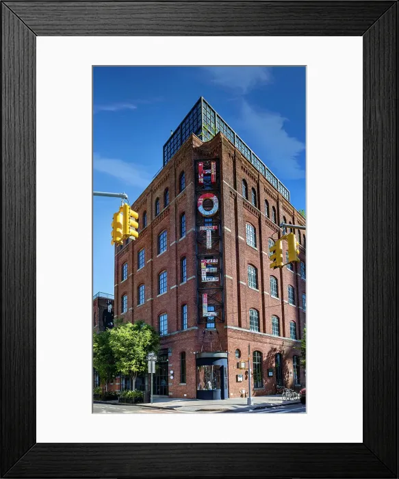 Framed Print : New York, Brooklyn, Wythe Hotel, exterior Framed Print : New York, Brooklyn, Wythe Hotel, exterior