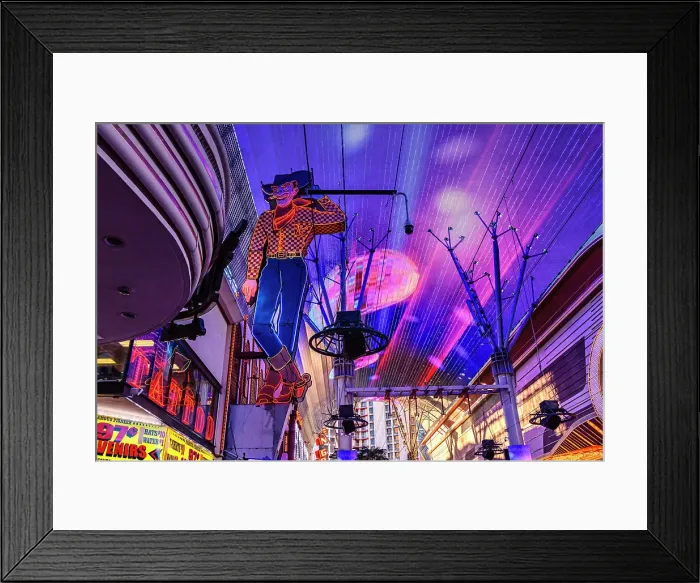 Framed Print : Nevada, Las Vegas, Fremont Street, Vegas Vic Framed Print : Nevada, Las Vegas, Fremont Street, Vegas Vic