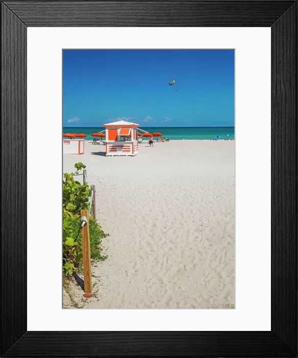 Framed Print : Florida, Miami, South Beach scene Framed Print : Florida, Miami, South Beach scene