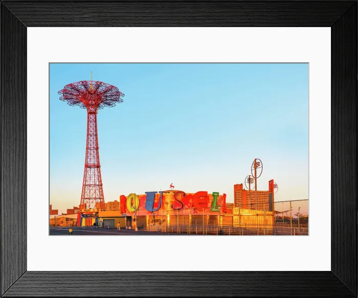 Framed Print : New York, Brooklyn, Coney Island Amusement Park Framed Print : New York, Brooklyn, Coney Island Amusement Park