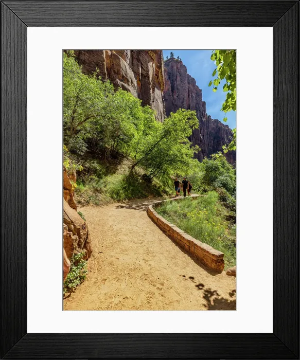 Framed Print : Utah, Zion National Park Riverside Walks Framed Print : Utah, Zion National Park Riverside Walks