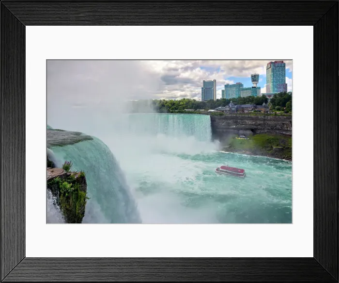 Framed Print : Canada, Ontario, View of Niagara Falls from New York side Framed Print : Canada, Ontario, View of Niagara Falls from New York side