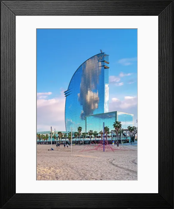Framed Print : Spain, Barcelona, The W Hotel Framed Print : Spain, Barcelona, The W Hotel