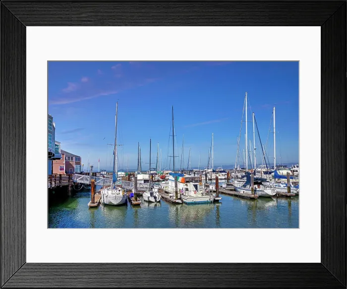 Framed Print : California, San Francisco, Fisherman's Wharf, Marina Framed Print : California, San Francisco, Fisherman's Wharf, Marina