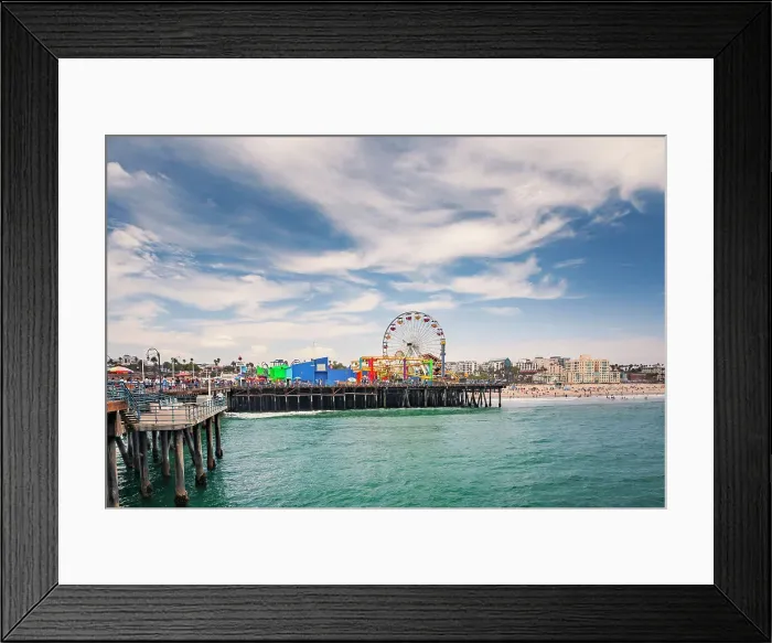 Framed Print : California, Los Angeles County, Santa Monica Pier Framed Print : California, Los Angeles County, Santa Monica Pier