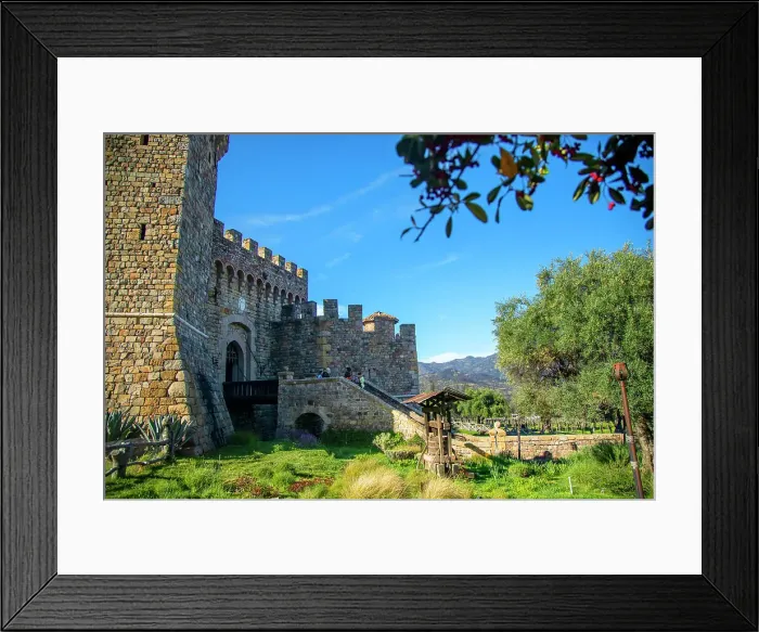 Framed Print : California, Calistoga, Napa Valley, Castello di Amarosa Winery Framed Print : California, Calistoga, Napa Valley, Castello di Amarosa Winery