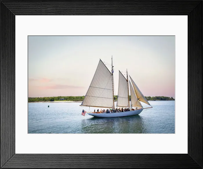 Framed Print : Maine, Portland, Wendameen windjammer Framed Print : Maine, Portland, Wendameen windjammer
