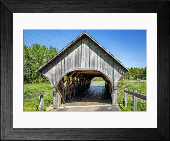 Framed Print : Maine, Bethel, Bethel Pathway, covered bridge Framed Print : Maine, Bethel, Bethel Pathway, covered bridge