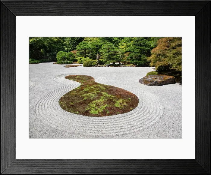 Framed Print : Oregon, Portland, Washington Park, Japanese Garden