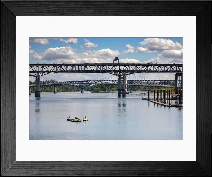 Framed Print : Oregon, Portland, Hawthorne Bridge Framed Print : Oregon, Portland, Hawthorne Bridge