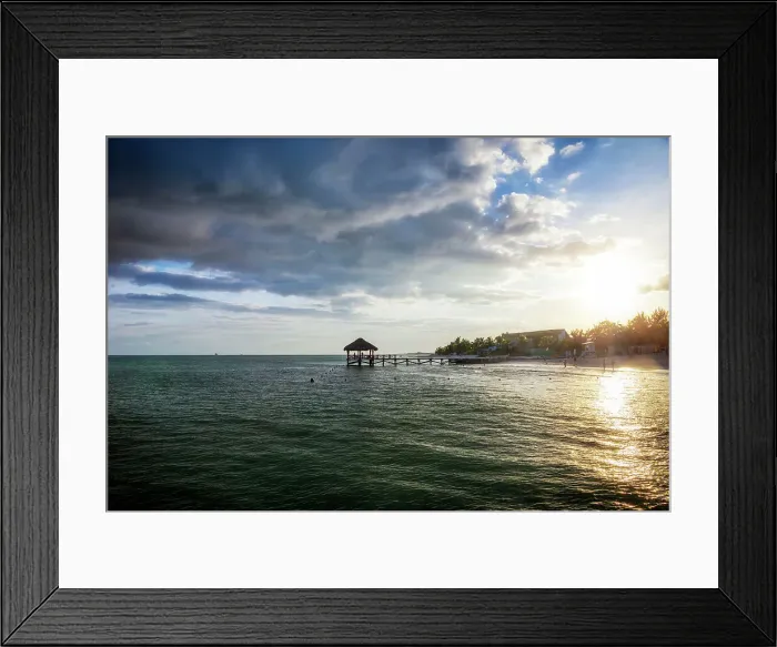 Framed Print : Mexico, Quintana Roo, Playa Del Carmen, View of pier and oceanfront Framed Print : Mexico, Quintana Roo, Playa Del Carmen, View of pier and oceanfront