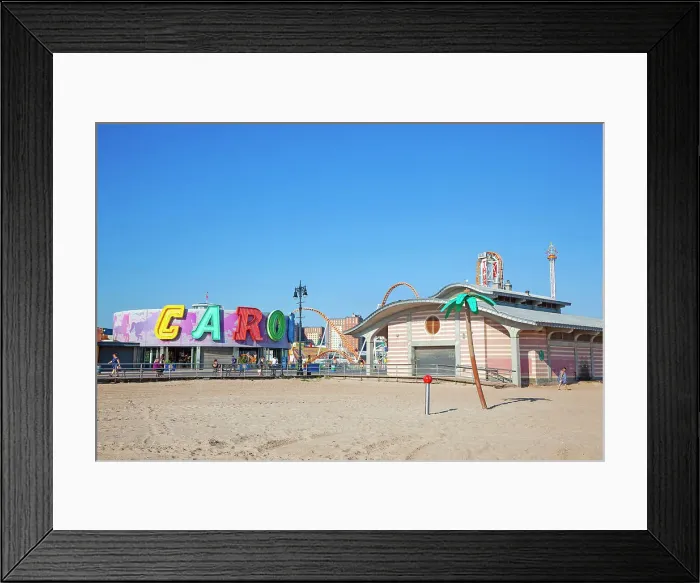 Framed Print : New York City, Brooklyn, Coney Island, beach Framed Print : New York City, Brooklyn, Coney Island, beach